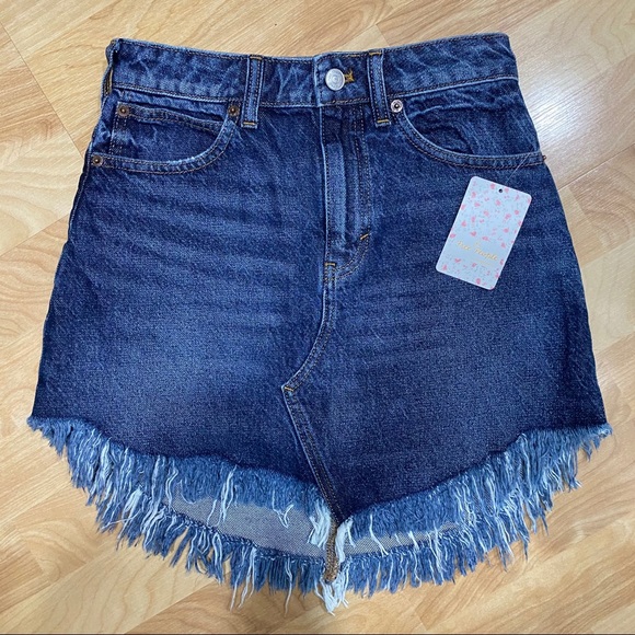 🆕 FREE PEOPLE BAILEY DENIM SKIRT - Picture 2 of 7